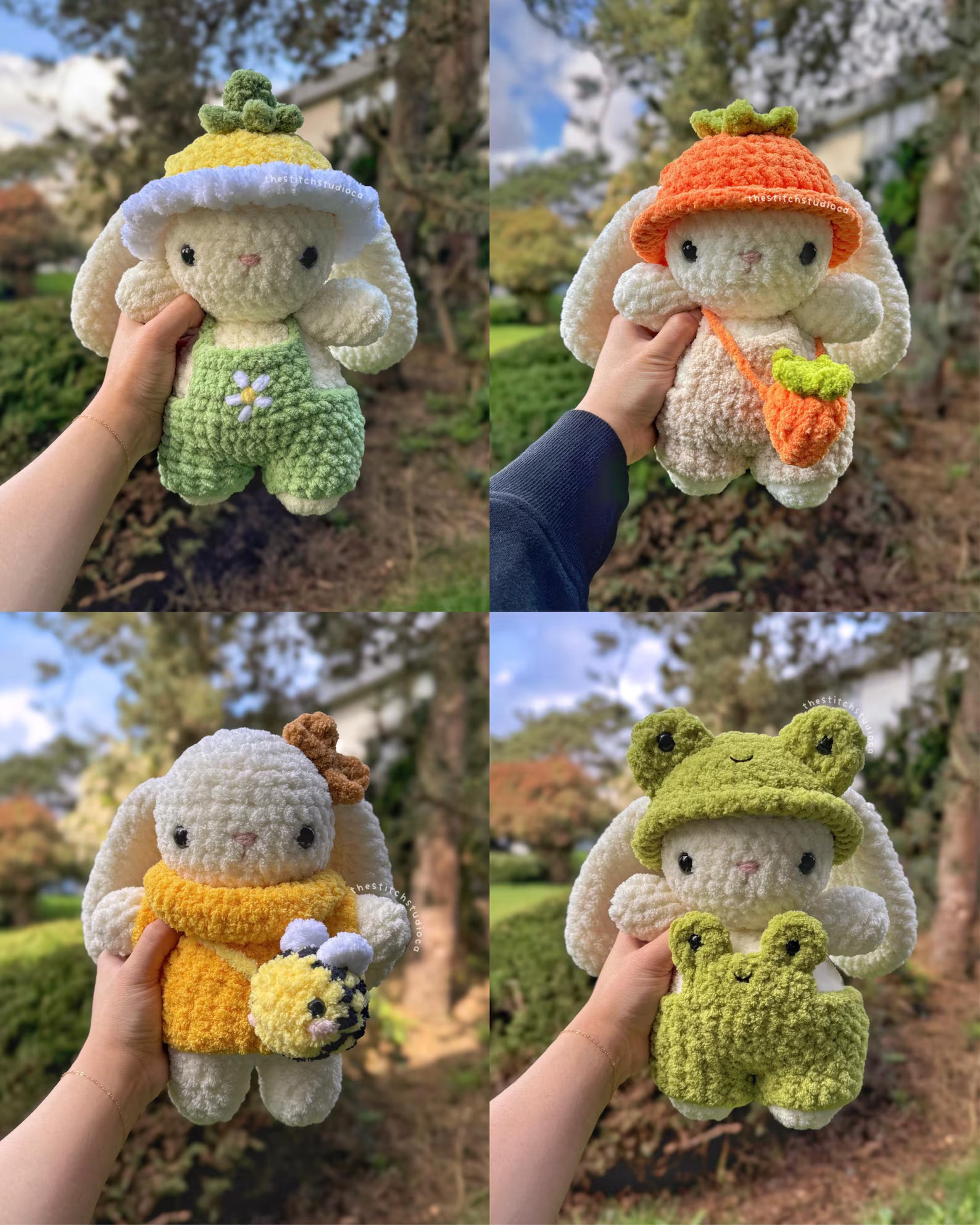 Mushroom Amigurumi Crochet 12 Patterns Bundle