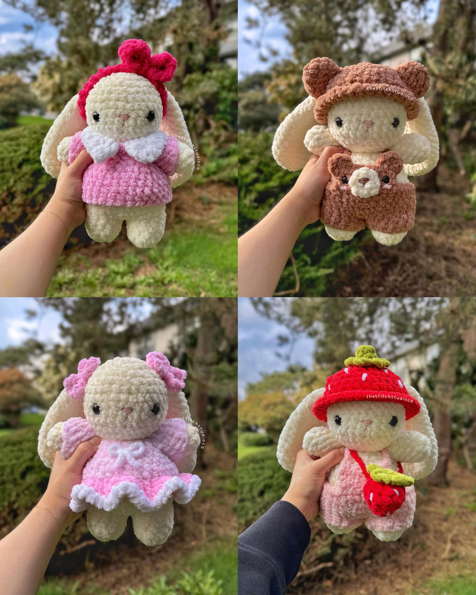 Mushroom Amigurumi Crochet 12 Patterns Bundle