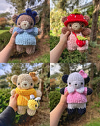 Mushroom Amigurumi Crochet 12 Patterns Bundle