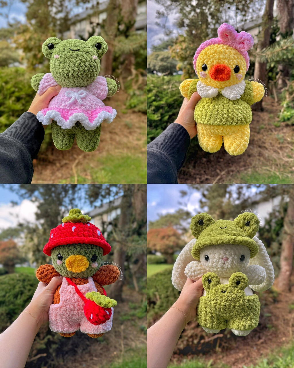 Mushroom Amigurumi Crochet 12 Patterns Bundle